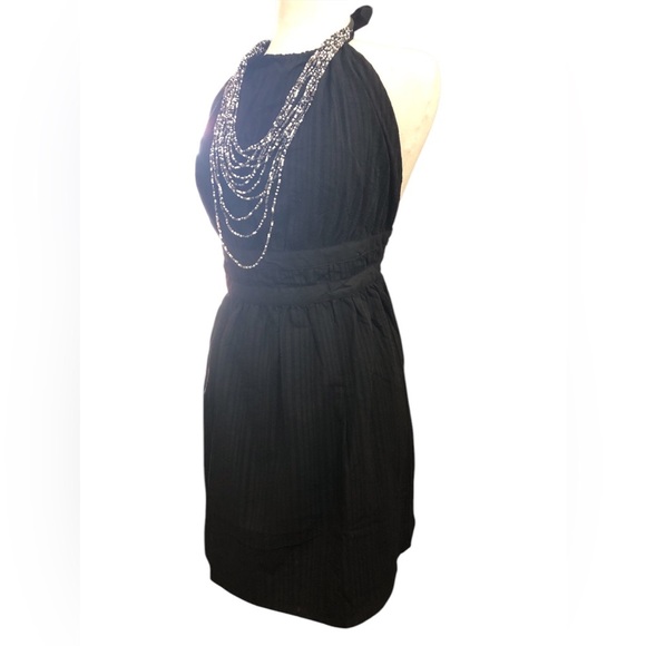 NWT- Wild Fable Women Mini Halter Fit Flare Back Tie Cotton Plus Size Dress - Picture 6 of 11